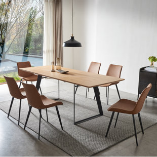 Johnelle dining table online and 6 chairs set